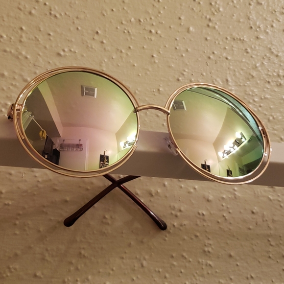 COOL RETRO VINTAGE OVERSIZED ROUND GLASSES - Picture 4 of 6